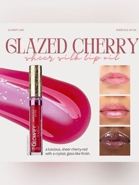 LipSense Sheer Silk Lip Oil — Glazed Cherry (Cherry-Red)